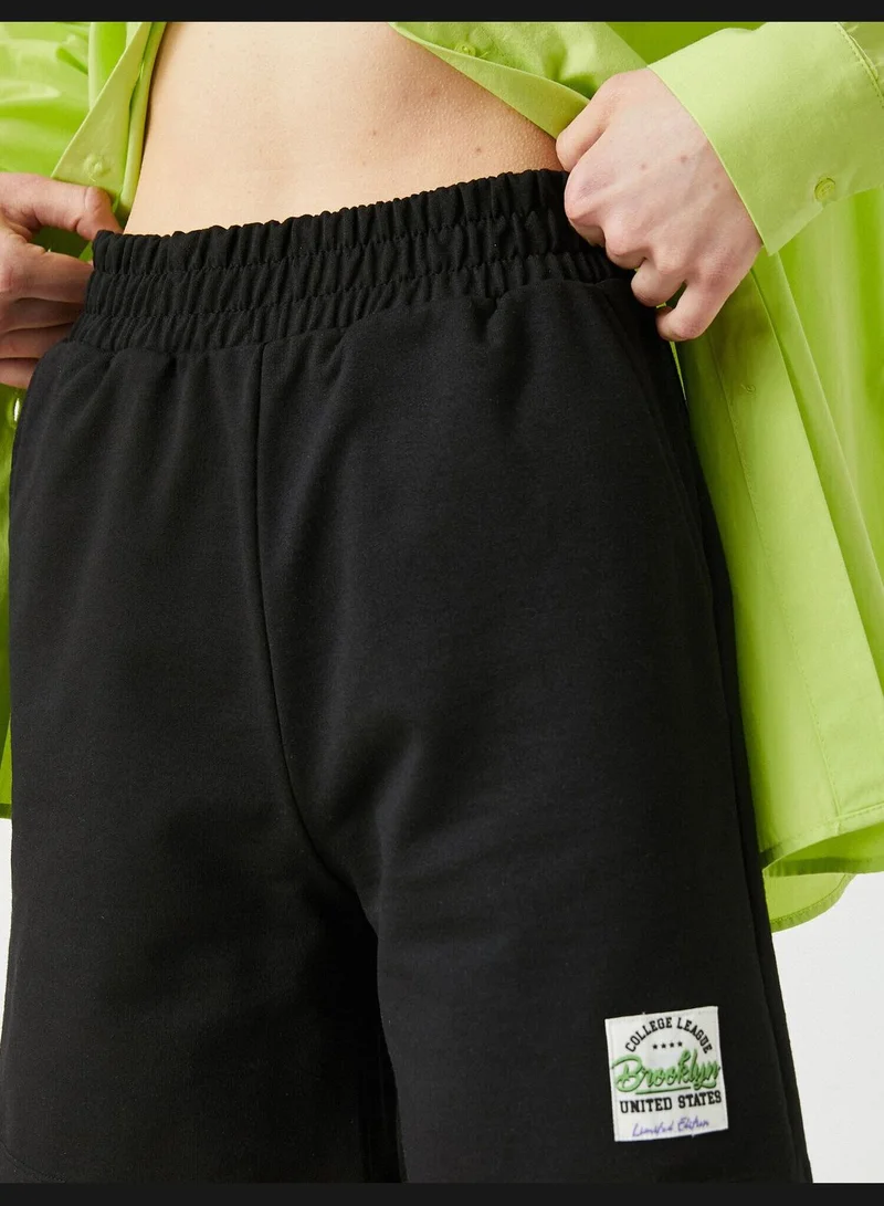 كوتون Elastic Waist Printed Short