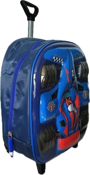 Dzc Kuzenler Avm Dzc Cousins ​​Avm Kindergarten Nursery Children's Suitcase Backpack Formula Trolley Backpack with Rickshaw