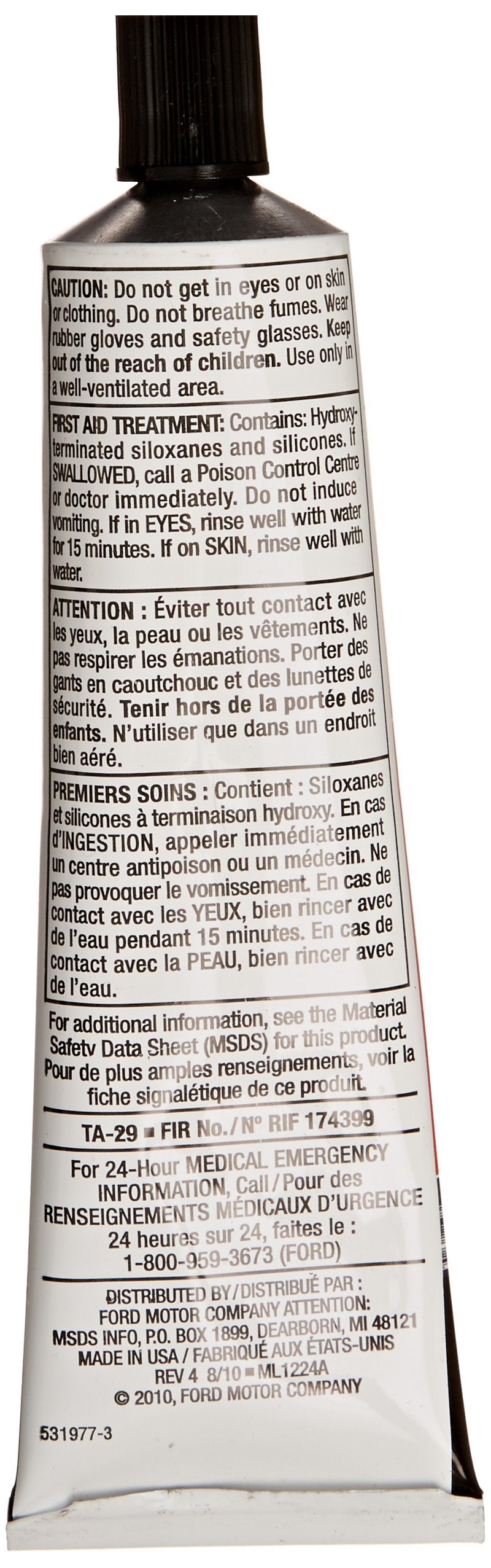 Ford Genuine Fluid TA-29 Ultra Silicone Sealant - 2.4 oz. - Image 2