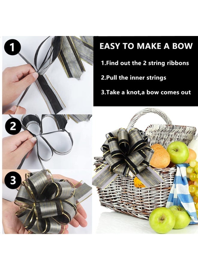 Chielor 20 Pieces Large Pull Bow Gift Wrapping Bows, Pull Bow with Ribbon for Wedding Christmas Birthday Valentine Party Car Baskets Bouque Decoration Hampers Florist - Image 4