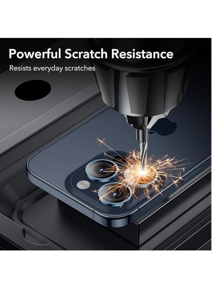 Vitacelli Camera Lens Protector Compatible for iPhone 14 Pro/iPhone 14 Pro Max, [Anti-Scratch] Premium Tempered Glass Film Aluminum Alloy Lens Ring Cover – BLUE  - Image 3