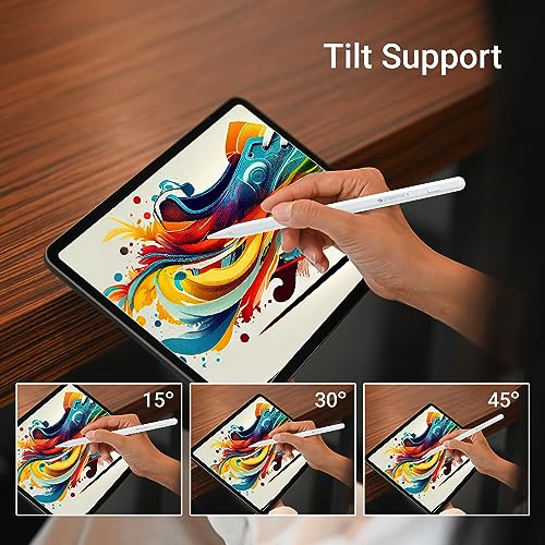 ZEBRONICS Pencil PRO Stylus for iPad, iPad mini, iPad Air, iPad Pro, Palm Rejection, Ultra High Precision, Replaceable Pen Tip, Aluminum Light Weight Body, Magnetic Latch Design, White - Image 3