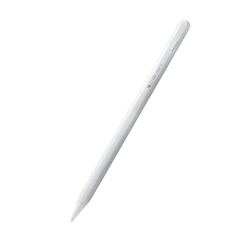 ZEBRONICS Pencil PRO Stylus for iPad, iPad mini, iPad Air, iPad Pro, Palm Rejection, Ultra High Precision, Replaceable Pen Tip, Aluminum Light Weight Body, Magnetic Latch Design, White - Image 1