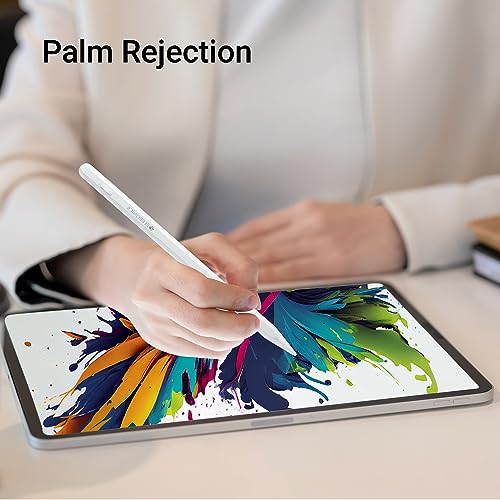 ZEBRONICS Pencil PRO Stylus for iPad, iPad mini, iPad Air, iPad Pro, Palm Rejection, Ultra High Precision, Replaceable Pen Tip, Aluminum Light Weight Body, Magnetic Latch Design, White - Image 2