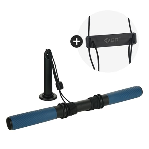 GD Hanging Wrist Roller Forearm Blaster Forearm Strengthener Exercise Equipment Wrist Trainer for Muscle building and Injury prevention Hand Grip Strength Hanging Rope Color Black - Image 3