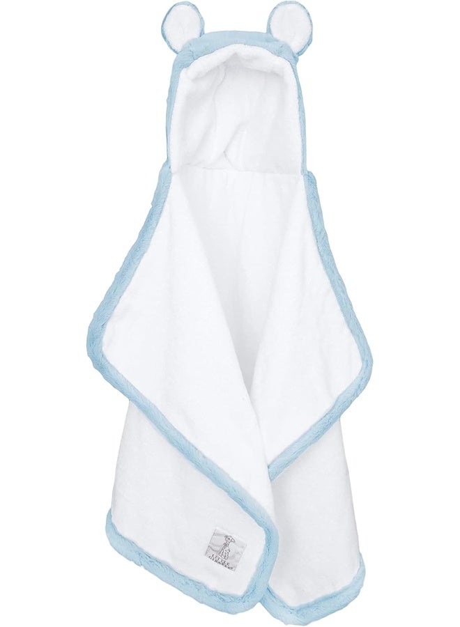Little Giraffe Luxe Towel with Ears (Blue) - Image 2