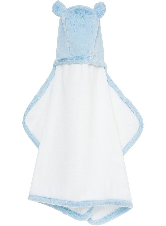 Little Giraffe Luxe Towel with Ears (Blue) - Image 1