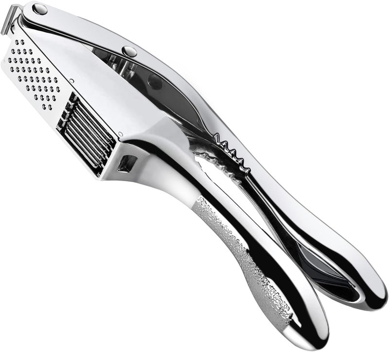 Garlic Press 2 in 1 Stainless Steel Blade Effortlessly Crush Slice and Mince Garlicwith this Versatile Kitchen Tool Perfect for Home Cooks and Professional Chefs Alike