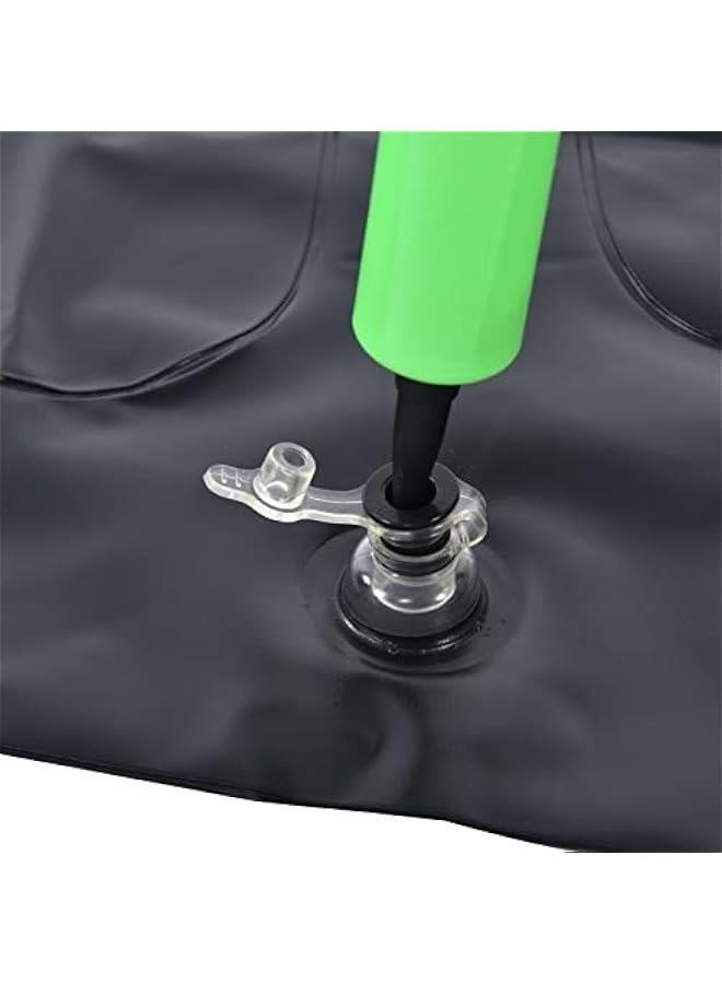 Inflatable Hair Washing Basin for Sink at Home , Portable Shampoo Bowl , Hair Washing Basin for Bedridden , Disabled , Injured , Wheelchair Person at Bedside and Kitchen Sink Use(Black)  - Image 3
