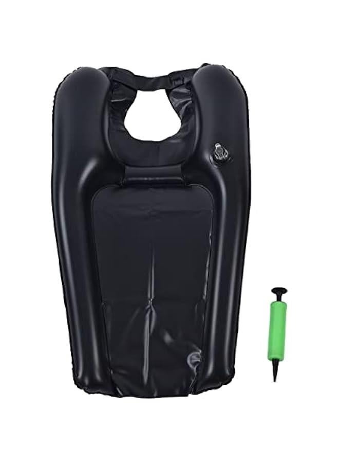 Inflatable Hair Washing Basin for Sink at Home , Portable Shampoo Bowl , Hair Washing Basin for Bedridden , Disabled , Injured , Wheelchair Person at Bedside and Kitchen Sink Use(Black)  - Image 2