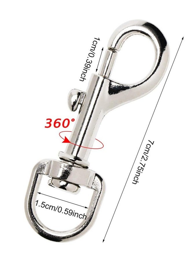 بنتا إنجل 4 قطع من مشابك مقود الكلاب ذات الخطافات القوية ومشابك المقود للحيوانات الأليفة وسلسلة المفاتيح مع مشبك زنبركي لربط طوق الحيوانات الأليفة (4 قطع) - Image 2