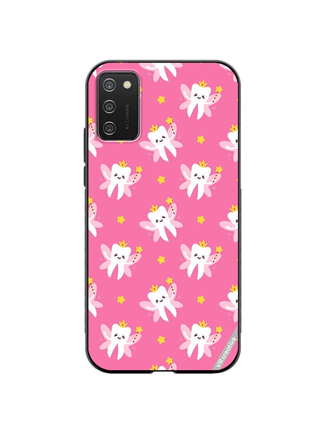 VR CREATIVE Protective Case Cover For Samsung Galaxy A03s Cute Tooth Fairy Design Multicolour - Image 1
