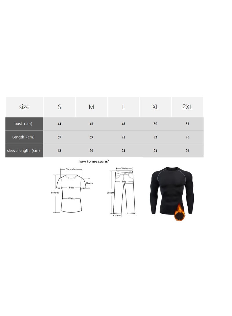 Men's Turtle Neck Thermal Shirt Fleece Lined Ski Cycling Hunting Compression Base Layer,Warm,Quick Dry - Image 4