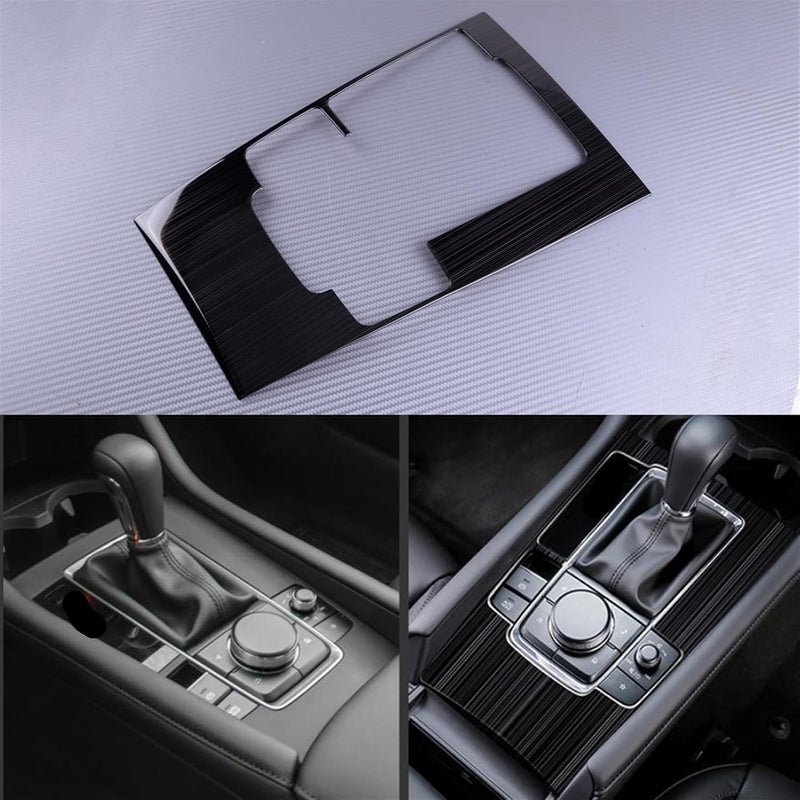 QASULER Stainless Steel Gear Shift Box Cover for Mazda 3 - Image 3