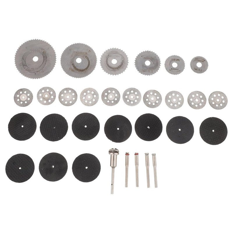 Artibetter 31pcs Mini Rotary Tool Cutting Wheels Set for Wood and Metal Cutting, Resin Fiberglass Circular Saw Blades with Mandrels, Micro Saw Blades for Precision Woodworking and DIY Craft - Image 1