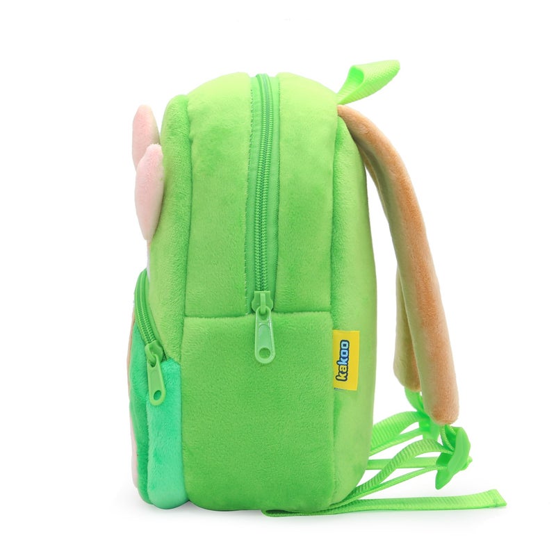 Plush Kids Backpack, Badminton Squirrel Animal Design, Soft Lightweight School Bag for Toddlers and Preschool Kids - Image 5