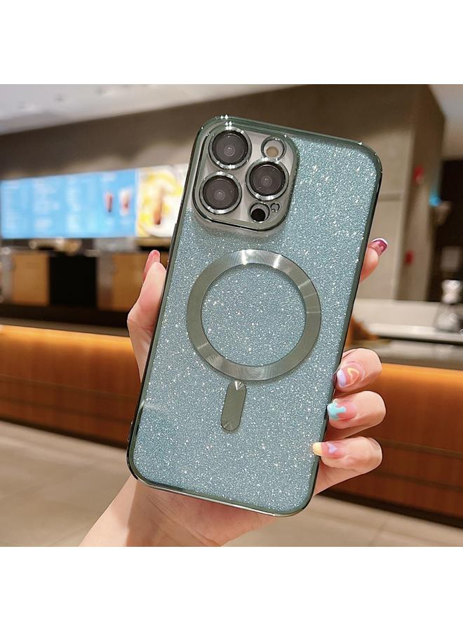 اس-توب جراب لهاتف iPhone 15 Pro، جراب هاتف MagSafe TPU مطلي بالكهرباء اللامع - Image 1