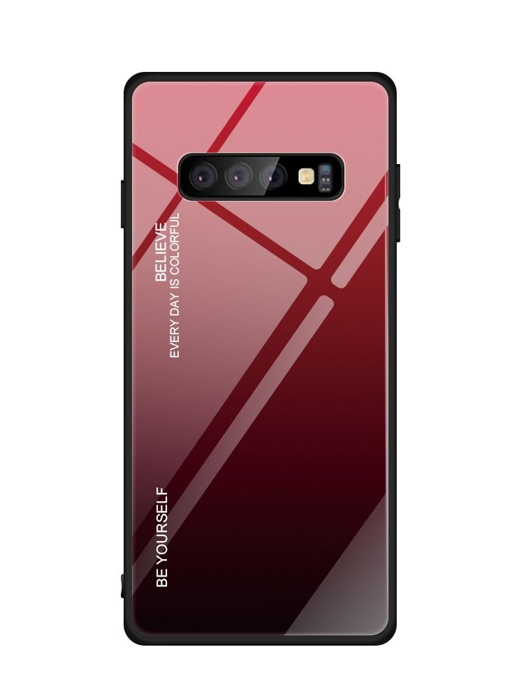 Loquat Suitable For Samsung Gradient Glass Case Mobile Phone Case