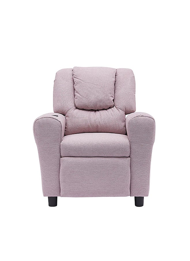 Kiddy Kids Recliner Chair – Comfortable Fixed Design, Soft Fabric, 1-Year Warranty – Mauve Color
