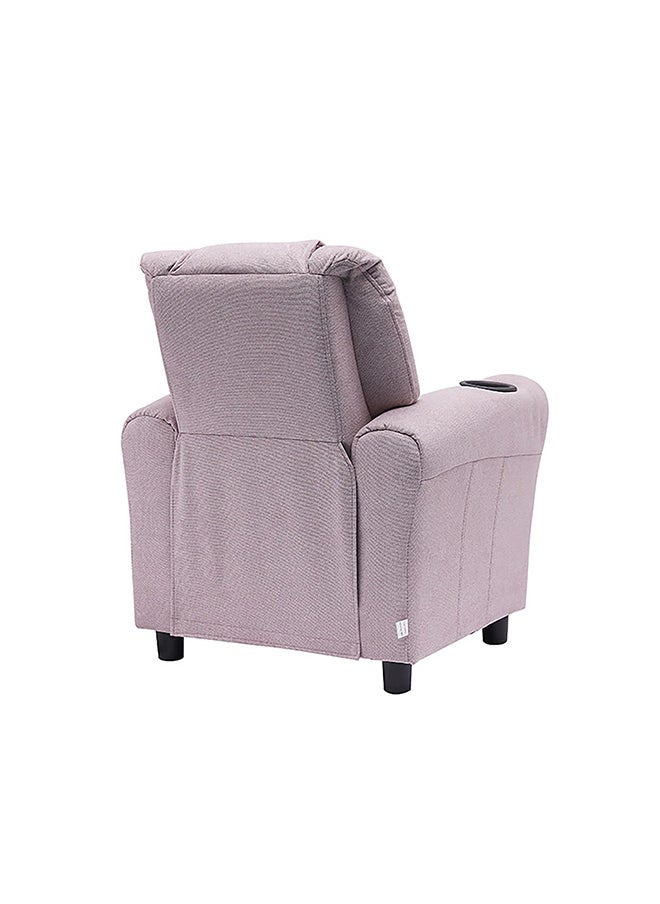 Kiddy Kids Recliner Chair – Comfortable Fixed Design, Soft Fabric, 1-Year Warranty – Mauve Color