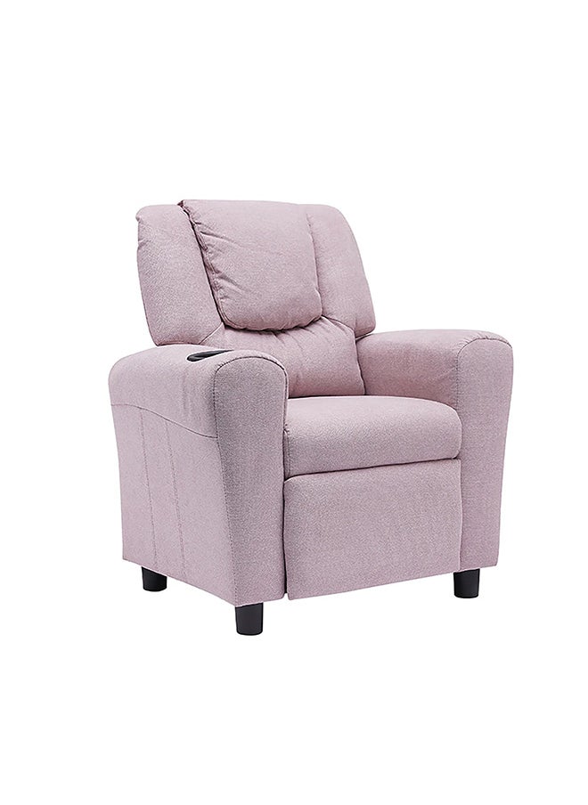 Kiddy Kids Recliner Chair – Comfortable Fixed Design, Soft Fabric, 1-Year Warranty – Mauve Color