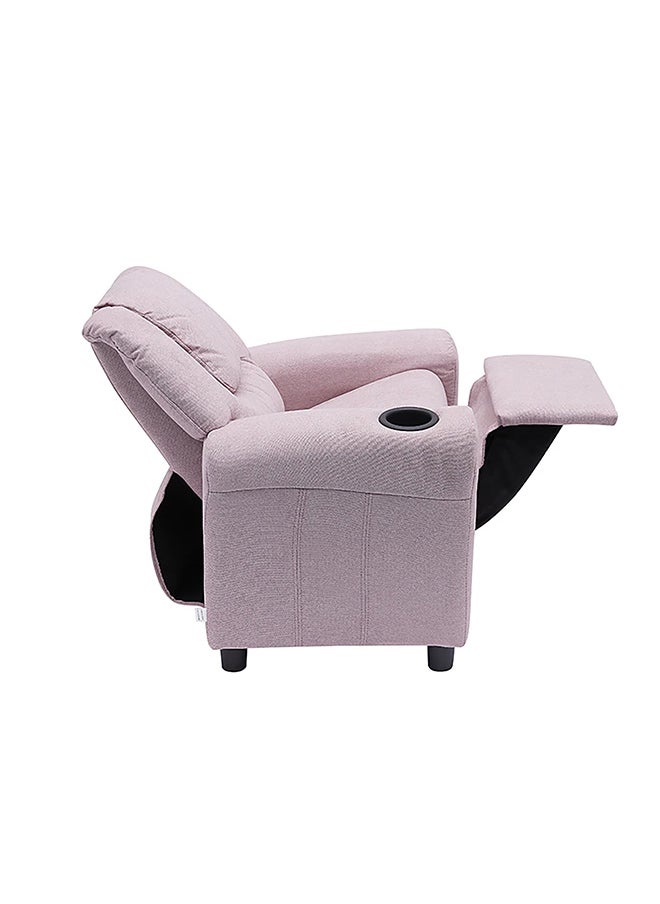 Kiddy Kids Recliner Chair – Comfortable Fixed Design, Soft Fabric, 1-Year Warranty – Mauve Color