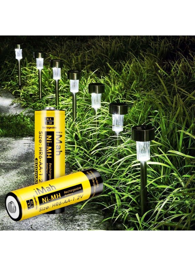 iMah HR6 AA Rechargeable Batteries for Solar Lights 800mAh 1.2V Ni-MH AA-HR6-800mAh_P8 - Image 3