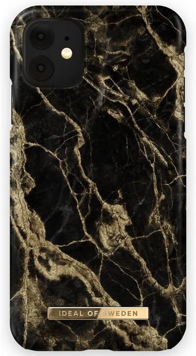 Ideal Fashion Mobile Phone Case For Iphone 11/Xr, Golden Smoke Marble - Image 1