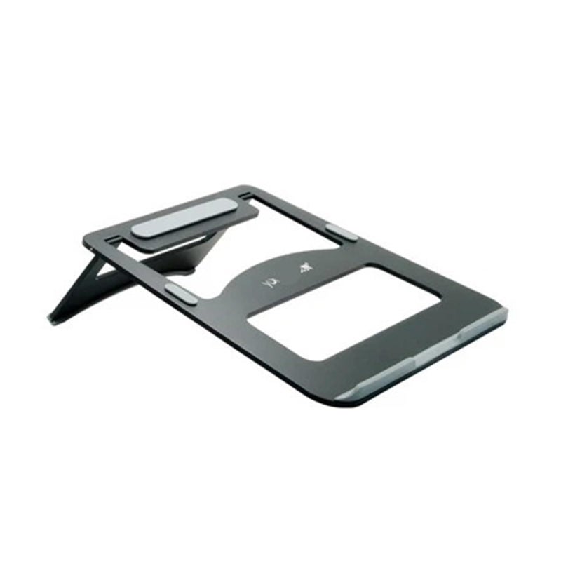 Portable Aluminum Laptop Stand Foldable Ergonomic Cooling Stand Black - Image 2