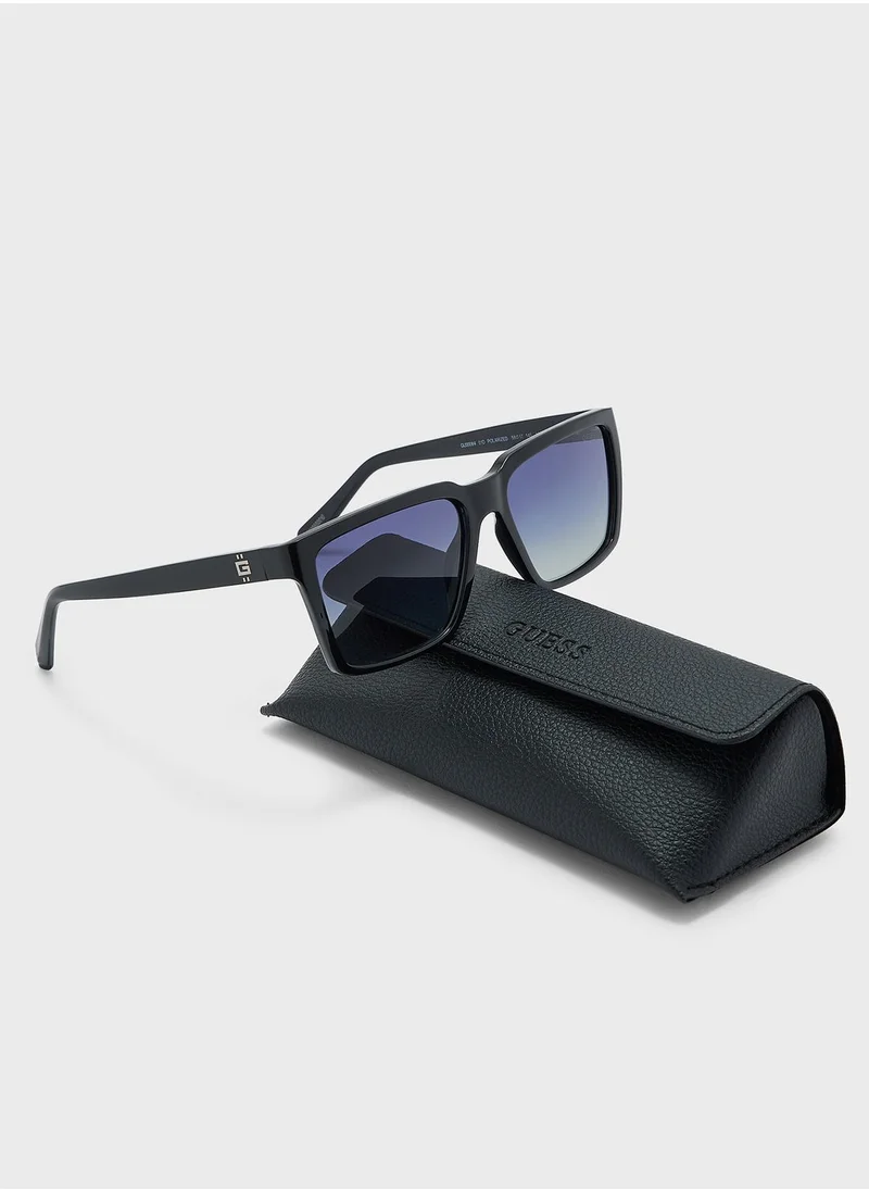 GUESS Full Rim Rectangle Sunglasses