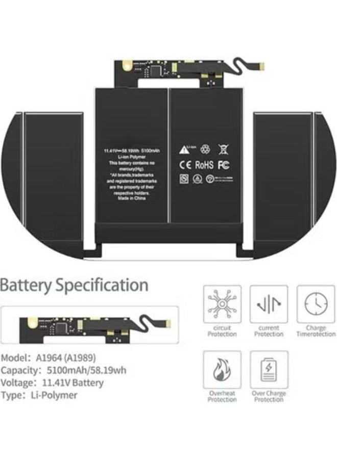 بطارية بديلة عالية الأداء – طاقة موثوقة لأجهزة ماك بوك برو 13 بوصة – تدوم طويلًا وآمنة - Image 3