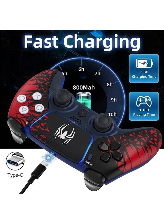 EGM Wireless Controller for PS4 / PS4 Slim / PS4 Pro, Bluetooth Gamepad with Dual Vibration, 6-Axis Motion Sensor, Touchpad, Turbo Function, 3.5mm Audio Jack & Non-Slip Grip - Image 5