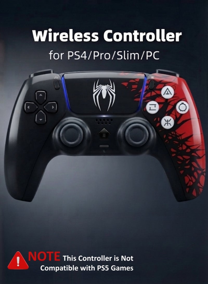 EGM Wireless Controller for PS4 / PS4 Slim / PS4 Pro, Bluetooth Gamepad with Dual Vibration, 6-Axis Motion Sensor, Touchpad, Turbo Function, 3.5mm Audio Jack & Non-Slip Grip - Image 1