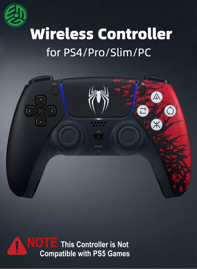 اي جي ايم Wireless Controller for PS4 / PS4 Slim / PS4 Pro, Bluetooth Gamepad with Dual Vibration, 6-Axis Motion Sensor, Touchpad, Turbo Function, 3.5mm Audio Jack & Non-Slip Grip - Image 1