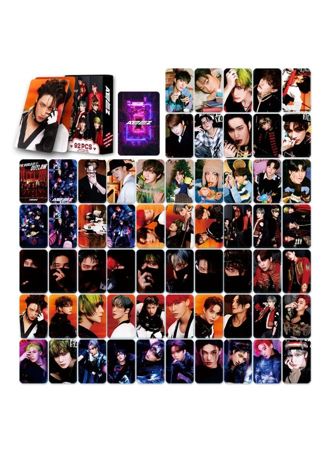 NIBEMINENT 92 Pcs Kpop ATEEZ Lomo Cards Card For Fans Collection Gifts - Image 3