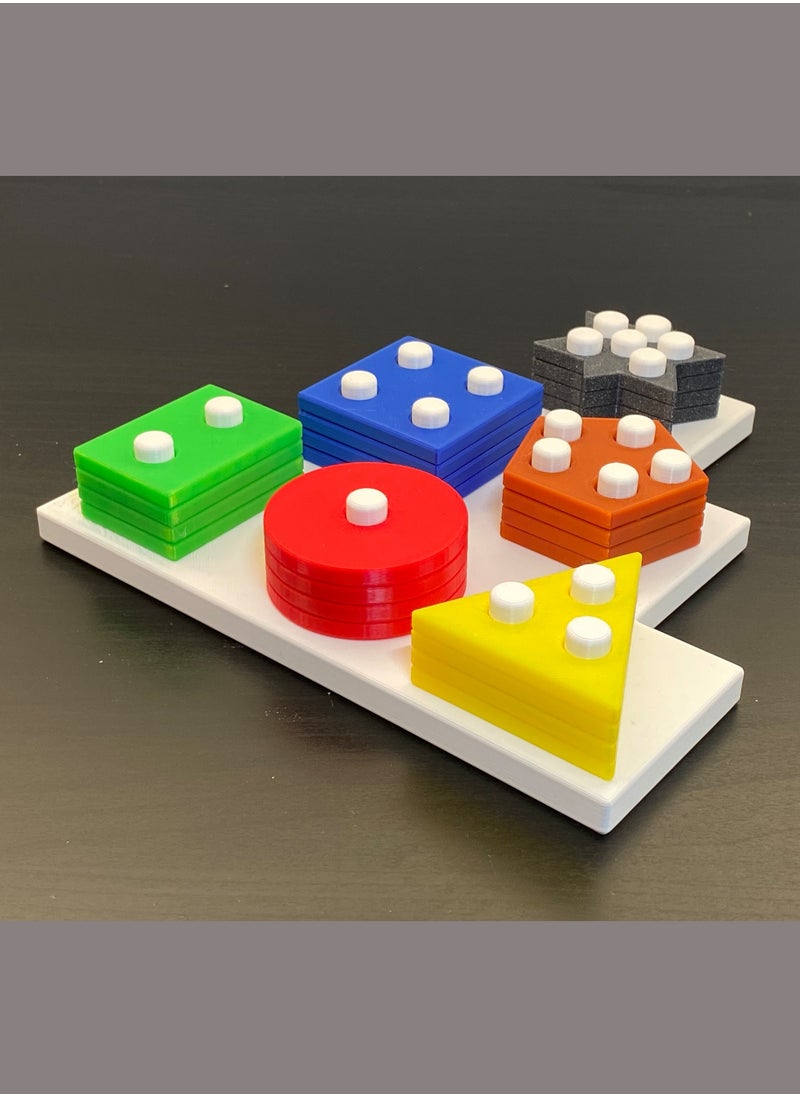3D Brothers Children Fine Motor Skills Toy - Advanced Shape Set  - Image 1