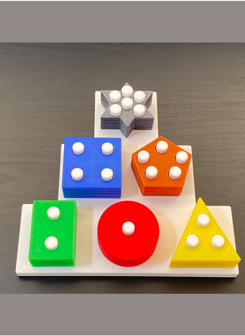3D Brothers Children Fine Motor Skills Toy - Advanced Shape Set  - Image 2