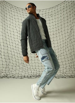 Hubberholme Men's Indigo Relaxed Tapered Jeans - Casual and Stylish Fit  - Image 1