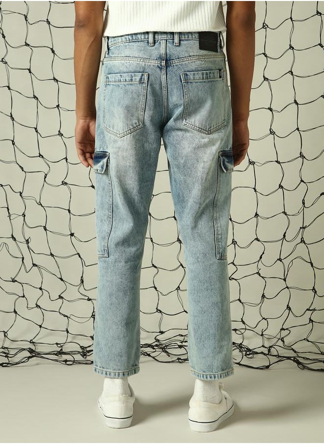 Hubberholme Men's Indigo Relaxed Tapered Jeans - Casual and Stylish Fit  - Image 5
