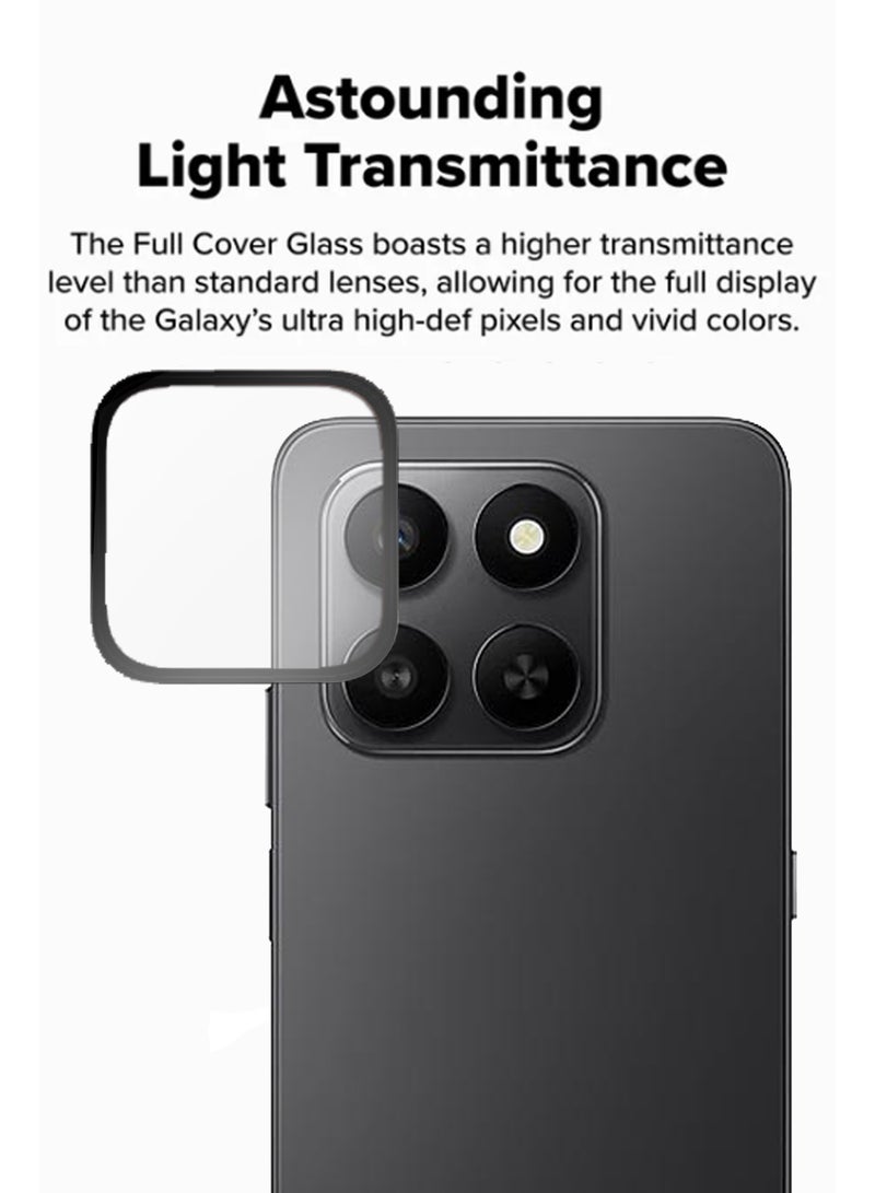 Camera Cover for Honor X7d - Ring Camera Lens Protector, Scratch-Resistant HD Clarity Ultra-Thin 9H Tempered Glass with Alloy Metal & Best Camera Protection - Black - Image 3