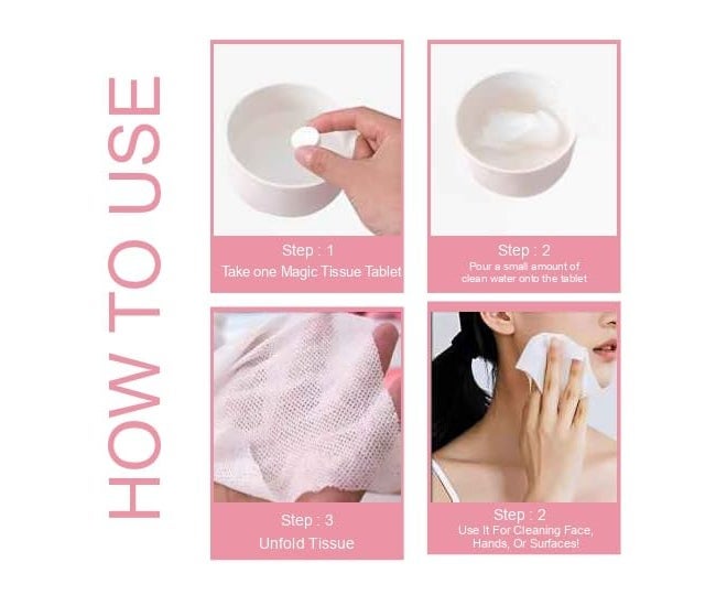 UD 50 Piece Disposable Compressed Towels | Compact Travel Coin Tissue | Soft Baby Wipes | Wet Wipes | Travel Disposable Napkin | Candy Size | 100% Hygiene - Image 5