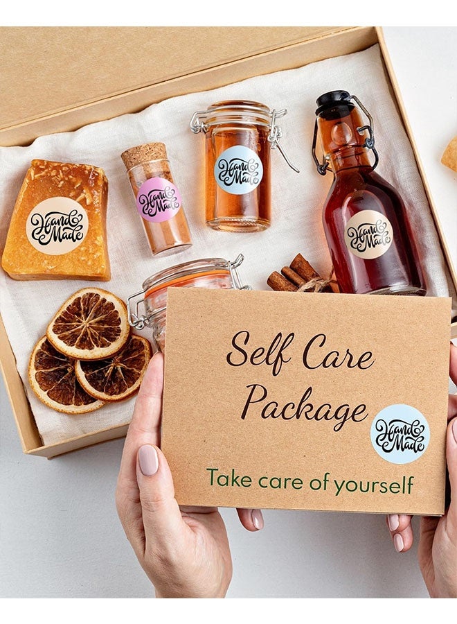 phomemo 4 Rolls 50x50mm Multi-Purpose Round Thermal Label Stickers – Self-Adhesive Waterproof Labels for Phomemo M110/M220/M200/M120 – （Pink, Blue, Khaki & White） - Image 5