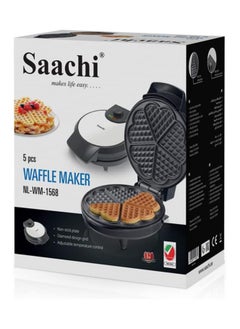 Sachi Saachi 5Pc Heart Shape Waffle Maker NL-WM-1568  - Image 3