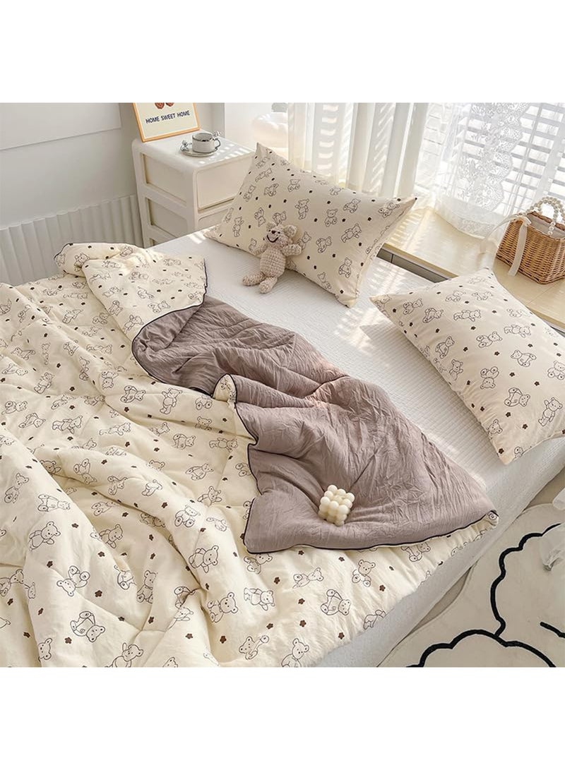 LIMOS Jersey Cotton Quilted Toddler Blanket Soft Lightweight Baby Quilt for Boys & Girls Breathable Machine Washable Cozy Crib Blanket - Image 4