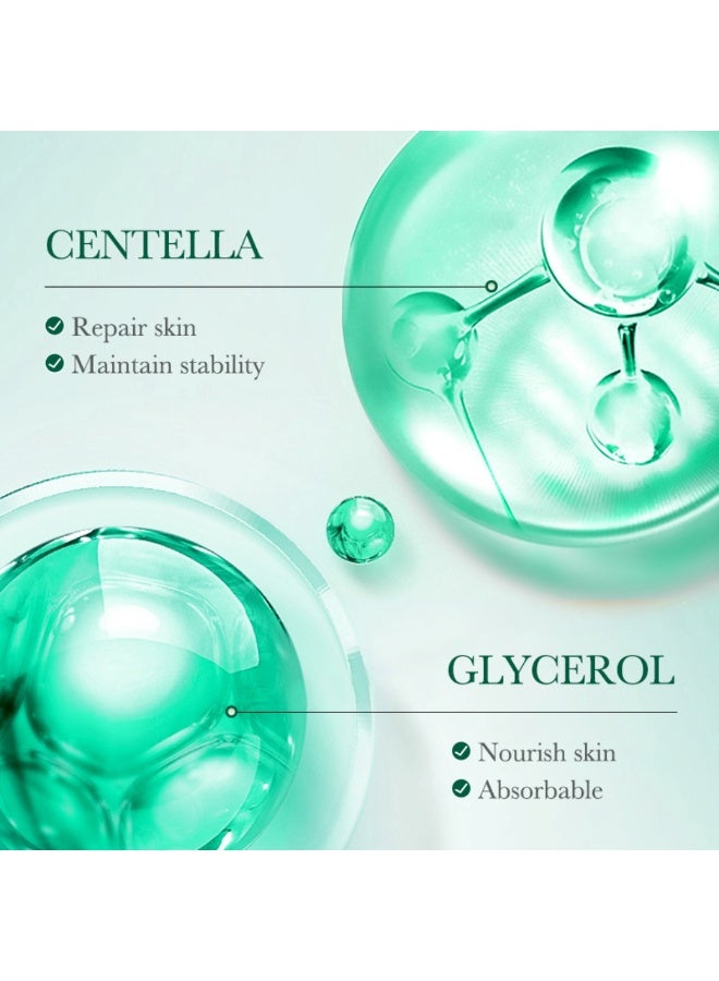 SADOER 100ML Centella Face Serum Oil Control Shrink Pores Anti Acne Facial Serum Repair And Soothing Plumping Refreshing Firming Skin Serums Reduce Redness Strengthening Skin Barrier Hydrating - Image 5
