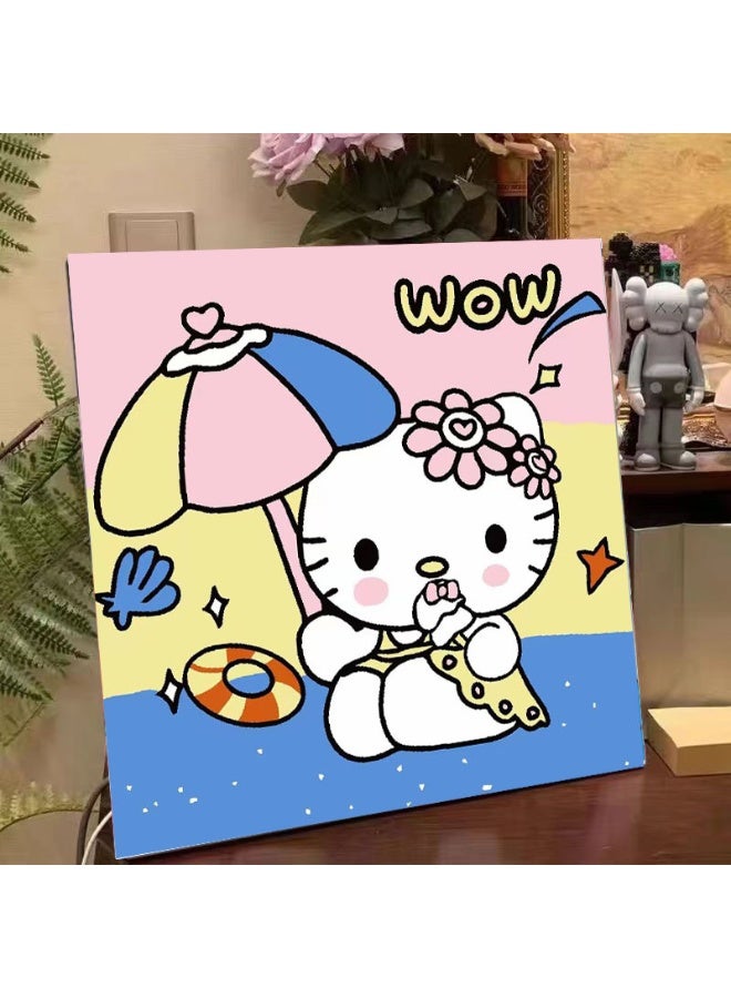 Anna DIY Cartoon Anime Handmade Fillable Color Oil Paint Decorative Canvas Art - Image 1