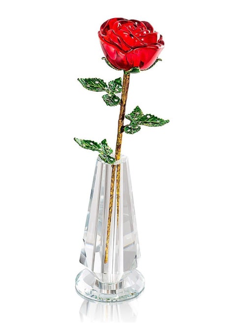 Crystal Rose Flower Artificial for Decoration.Best Gift Valentine's Day, Mother's Birthday