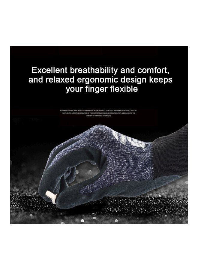 NIBEMINENT Universal Abrasion-Proof Gardening Safety Gloves Black/Grey - Image 2