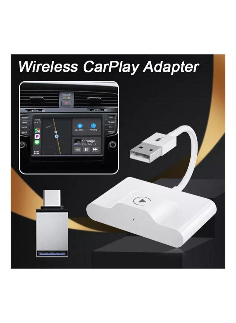 Generic - Wireless CarPlay Adapter for lPhone ,Wireless Auto Car Adapter,Apple Wireless Carplay Dongle,Plug Play 5GHz WiFi Online Update - Image 1