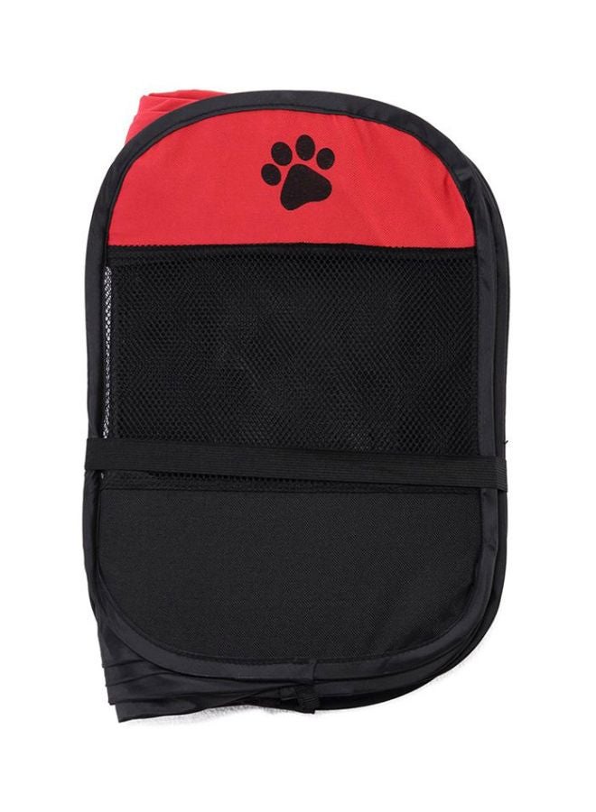 إسكدنيا بيت للكلب محاط بسياج بتصميم ثماني الأضلاع أحمر Small - Image 4